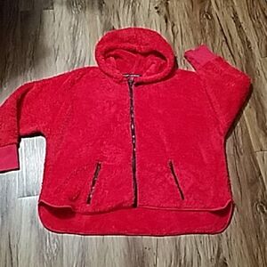 Calvin Klein Performance Vibrant Red Fleece Jacket